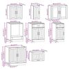 vidaXL Ensemble d'armoires de cuisine 8 pcs Kalmar bois d'ing&eacute;nierie