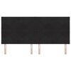 vidaXL T&ecirc;te de lit LED Noir 200 cm Cuir synth&eacute;tique