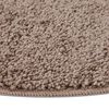 vidaXL Tapis Shaggy Anti-d&eacute;rapant Marron 160 x 160 cm PP