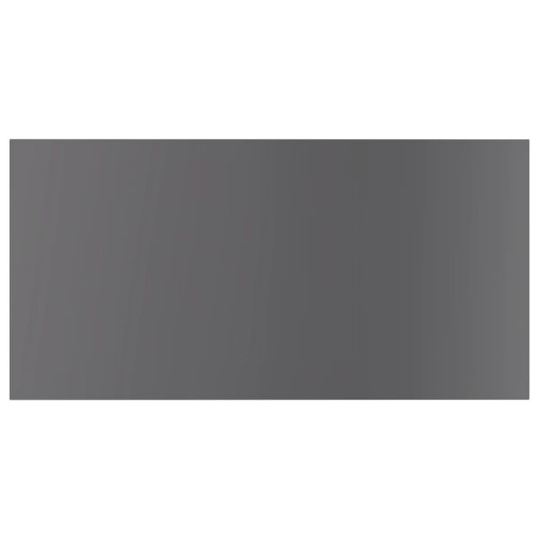 vidaXL Panneaux biblioth&egrave;que 4 pcs Gris brillant 60x30x1,5cm Agglom&eacute;r&eacute;