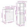 vidaXL Meubles de salle de bain 4 pcs BODO blanc bois de pin massif
