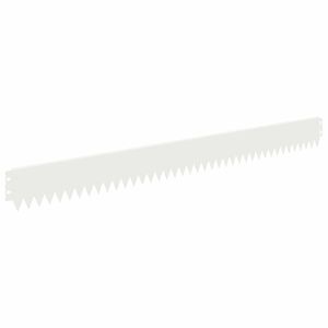 vidaXL Bordure de Pelouse 10 pc 103 x 10 cm Acier Blanc