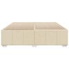 vidaXL Cadre de lit sans matelas cr&egrave;me 200x200 cm tissu