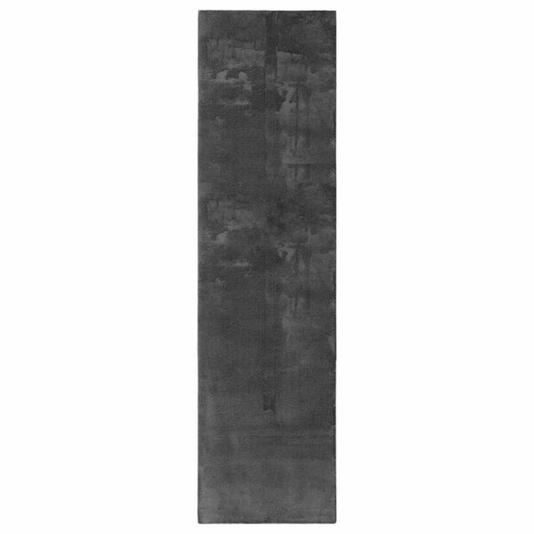 vidaXL Tapis de surface HUARTE Anthracite 300 x 80 cm Polyester