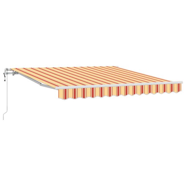 vidaXL Auvent R&eacute;tractable Jaune et Orange 300 x 250 cm tissu