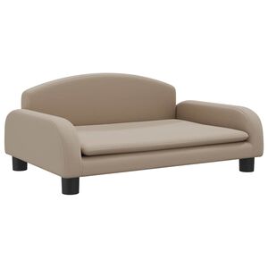 vidaXL Canap&eacute; pour enfants cappuccino 70x45x30 cm similicuir