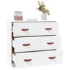 vidaXL Buffet Blanc 80x40x75 cm Bois massif de pin