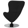 vidaXL Fauteuil &oelig;uf Noir 63 x 73 x 90 cm tissu