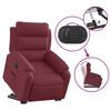 vidaXL Fauteuil inclinable &eacute;lectrique rouge bordeaux tissu