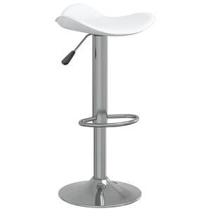 vidaXL Tabouret de bar Blanc Acier chrom&eacute; et cuir artificiel