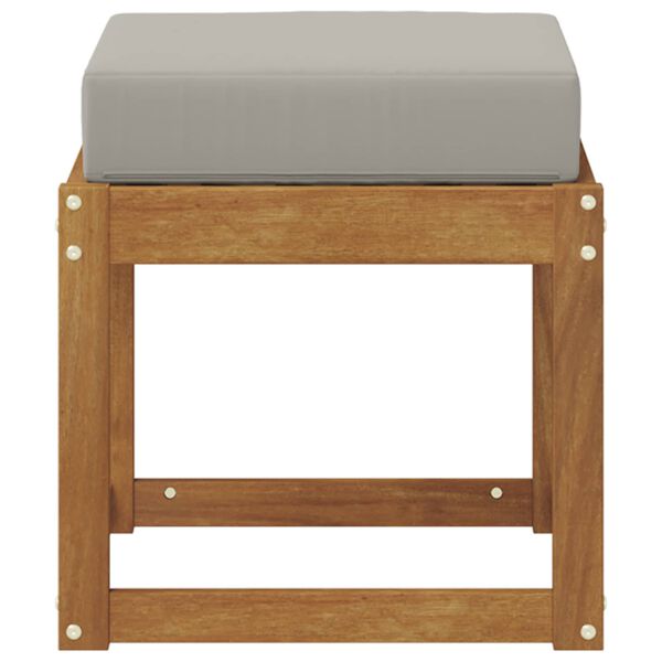 vidaXL Banc de Tabouret Gris Naturel et Clair 43 x 43 x 37 cm