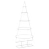vidaXL Sapin de No&euml;l en m&eacute;tal avec support KUOPIO 125 cm Acier Blanc