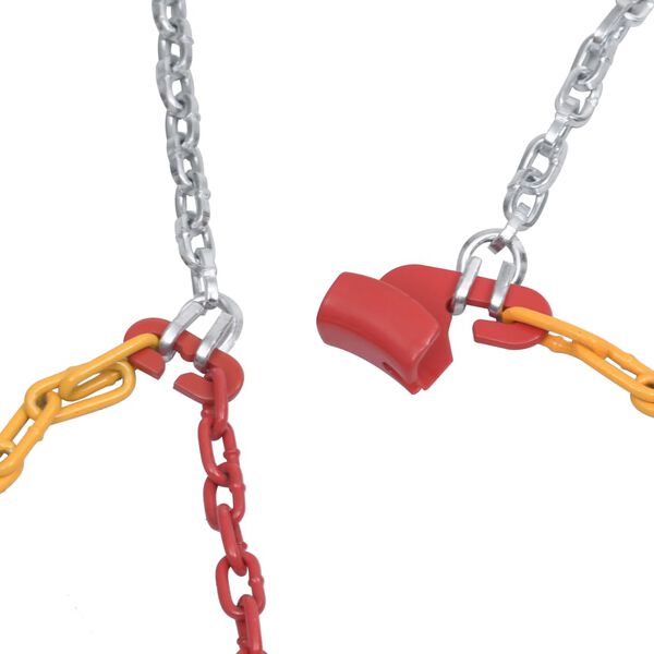 vidaXL Cha&icirc;nes antid&eacute;rapantes 2 pcs 16 mm VUS 4x4 Taille 400