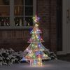 vidaXL Sapin de No&euml;l avec 100 LED Multicolore 120 cm Acrylique