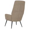 vidaXL Chaise de relaxation Taupe Similicuir daim