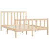 vidaXL Cadre de lit sans matelas 150x200 cm bois massif