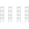 vidaXL Cages &agrave; tomates 4 pcs 154 cm acier et PP