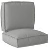 vidaXL Set de coussins de palette Tissu Oxford Gris 50 x 50 x 12 cm