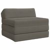 vidaXL Canap&eacute;-lit pliable Gris clair 200 x 70 x 10 cm