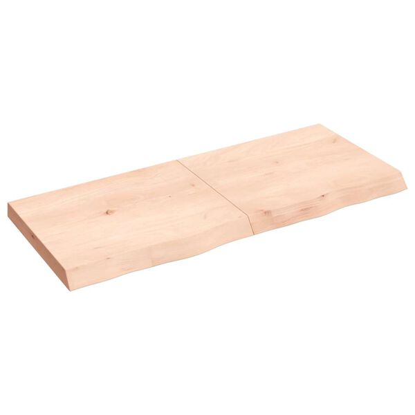 vidaXL Étagère murale 120x50x(2-6) cm bois de chêne massif non traité