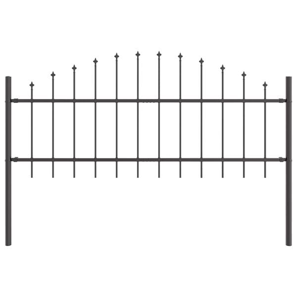 vidaXL Cl&ocirc;ture de jardin 4 pcs Gris 170 x 140 cm