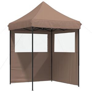 vidaXL Tente de f&ecirc;te 200 x 200 x 306 cm Marron Tissu Oxford