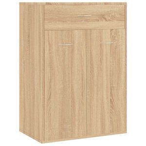vidaXL Armoire &agrave; chaussures Ch&ecirc;ne sonoma 60x35x84 cm Bois d'ing&eacute;nierie