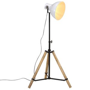 vidaXL Lampadaire 25 W blanc 75x75x90-150 cm E27