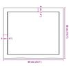 vidaXL Dessus de table 60x50x(2-6) cm bois de ch&ecirc;ne massif non trait&eacute;