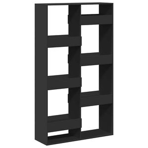 vidaXL Cloison de s&eacute;paration noir 100x33x175 cm bois ing&eacute;nierie