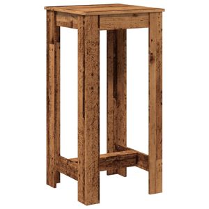 vidaXL Table de bar vieux bois 51x50x103,5 cm bois d'ing&eacute;nierie