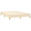 vidaXL Cadre de lit sans matelas cr&egrave;me 140x200 cm tissu