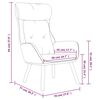 vidaXL Chaise de relaxation Cr&egrave;me Tissu