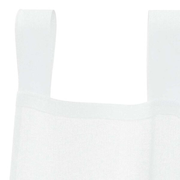 vidaXL Rideau en Voile 2 pcs Blanc 245 x 140 cm Polyester