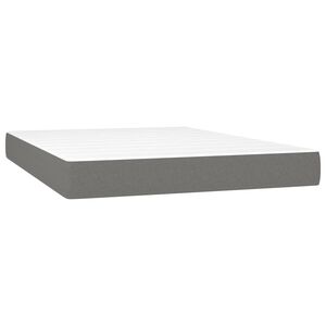 vidaXL Matelas de lit &agrave; ressorts ensach&eacute;s fermet&eacute; moyenne Gris fonc&eacute; 140x200x20 cm