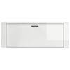 vidaXL Armoire à chaussure murale Blanc brillant 100x35x38 cm