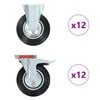 vidaXL 24 pcs Roulettes 200 mm