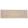 vidaXL Tapis de zone Naturel et Blanc 80 x 300 cm Jute