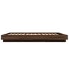 vidaXL Cadre de lit sans matelas ch&ecirc;ne marron 120x200 cm