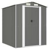 vidaXL Abri de jardin Gris clair 192x191x223 cm Acier galvanis&eacute;