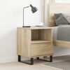 vidaXL Table de chevet ch&ecirc;ne sonoma 40x35x50 cm bois d&rsquo;ing&eacute;nierie