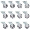 vidaXL 12 pcs Roulettes pivotantes 50 mm