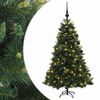 vidaXL Sapin de No&euml;l artificiel avec boules 120 cm 150 LED Blanc chaud