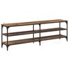 vidaXL Meuble TV Bois Ancien 160 x 30 x 50 cm Bois d'ing&eacute;nierie et fer