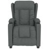 vidaXL Fauteuil de massage Gris foncé Tissu