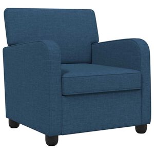 vidaXL Fauteuil Bleu Tissu