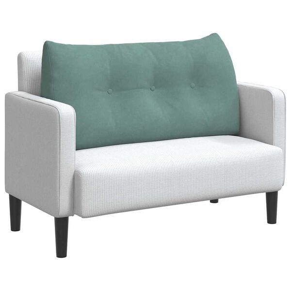 vidaXL Coussin de Dos Vert Mer 100 x 24 x 50 cm Velours