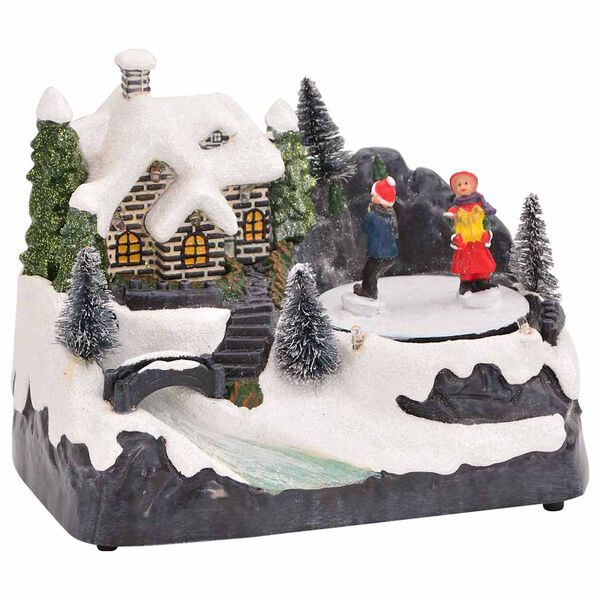 vidaXL D&eacute;cor de table de No&euml;l Multicolore 16 x 11,5 x 13 cm Plastique