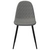 vidaXL Chaises à manger lot de 4 Gris clair Velours