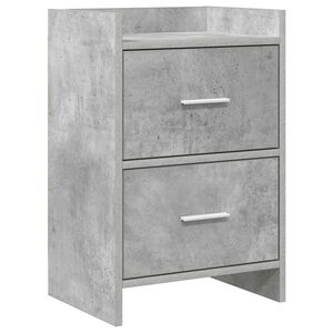 vidaXL Tables de chevet Gris b&eacute;ton 40 x 30 x 60 cm Bois d'ing&eacute;nierie